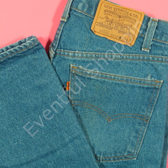 Levi's Other - Vintage Levis 505 Jeans Mens 33 Blue Orange Tab Denim Made In USA 1980s